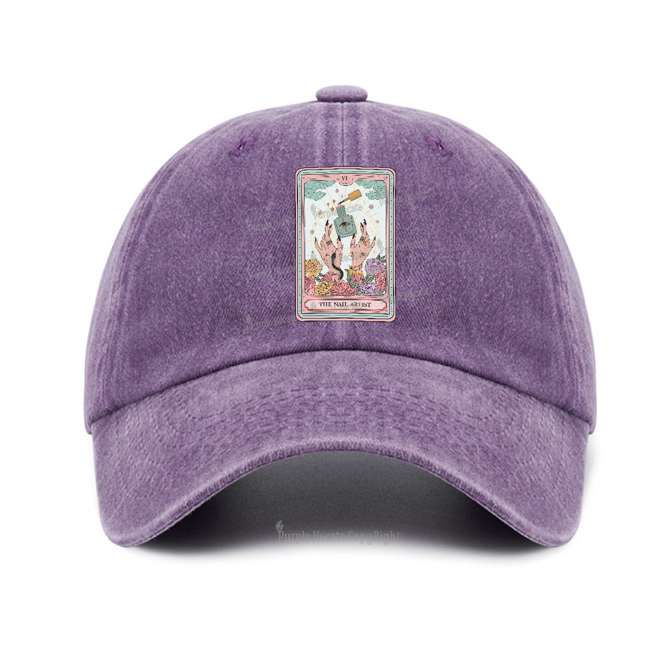 Purplehecate The Nail Artist Life Tarot Baseball Cap