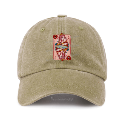 Purplehecate Queen of Hearts Baseball Cap