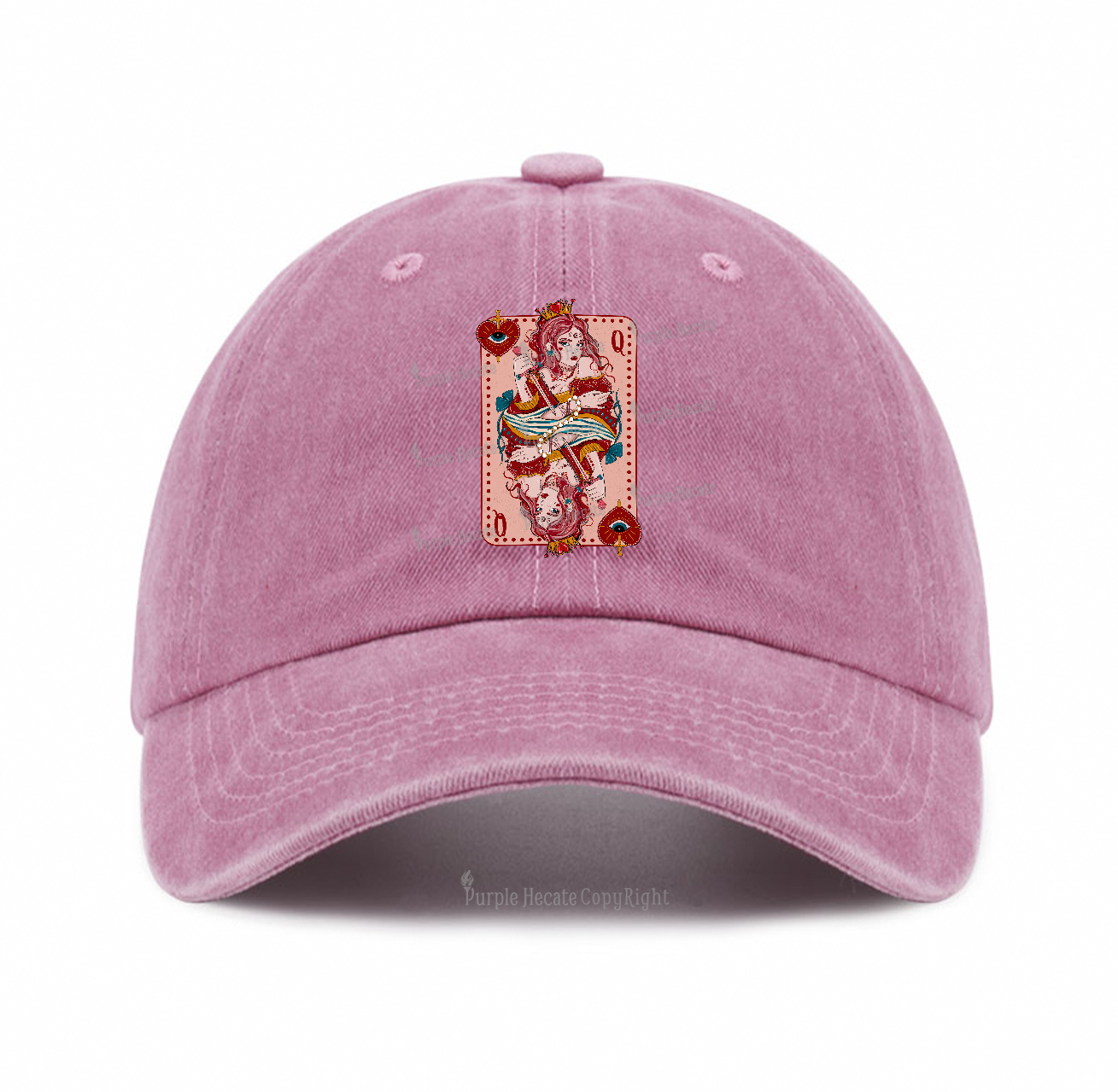 Purplehecate Queen of Hearts Baseball Cap