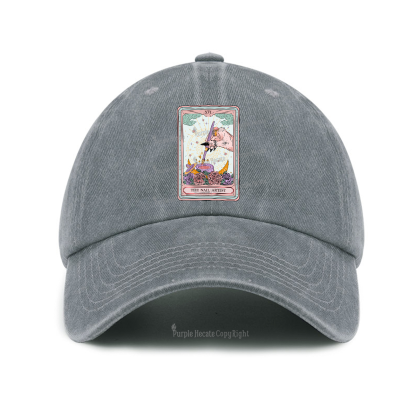 Purplehecate The Nail Artist Tarot Card Baseball Cap