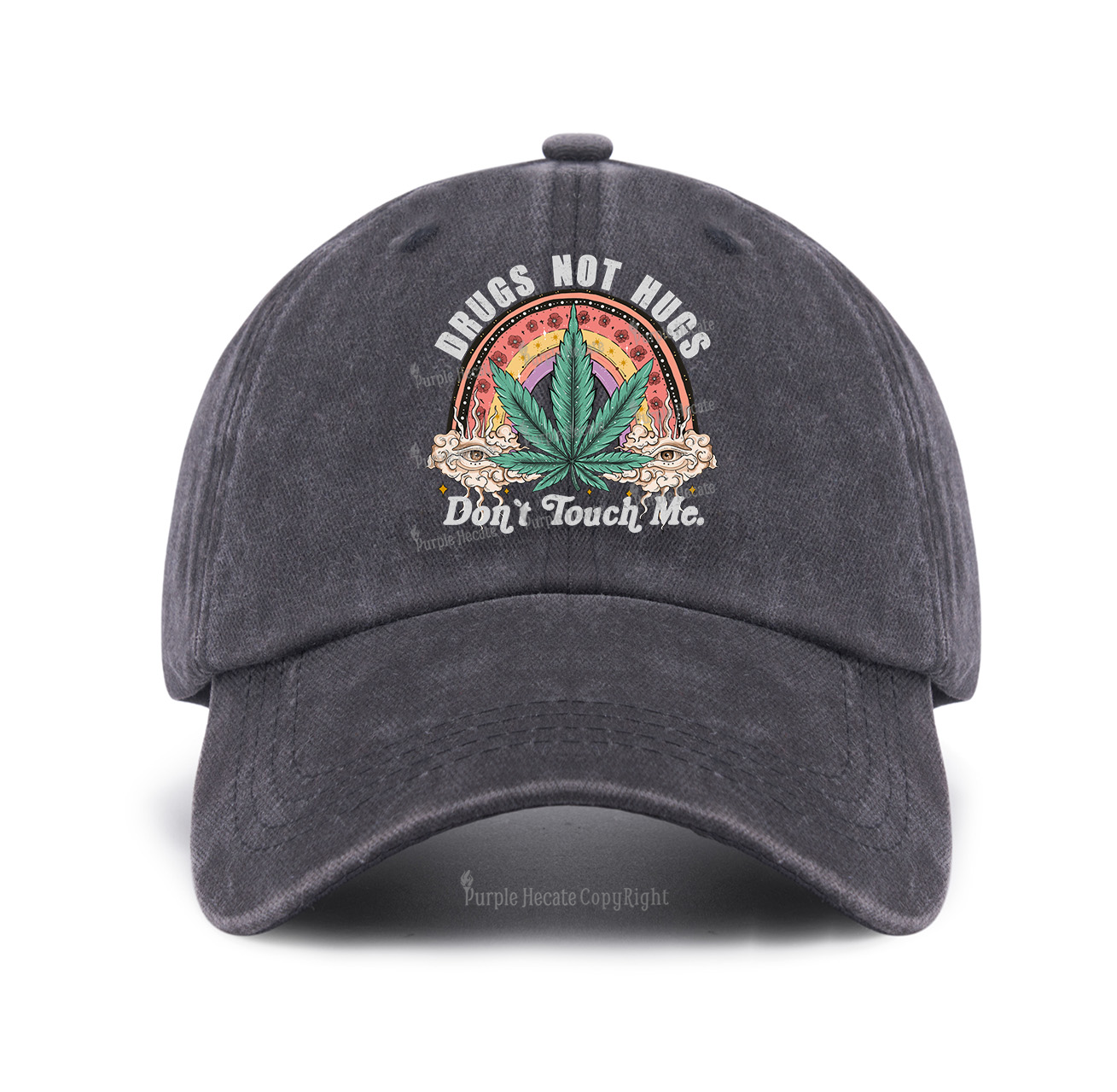 Purplehecate Drugs Not Hugs Baseball Cap