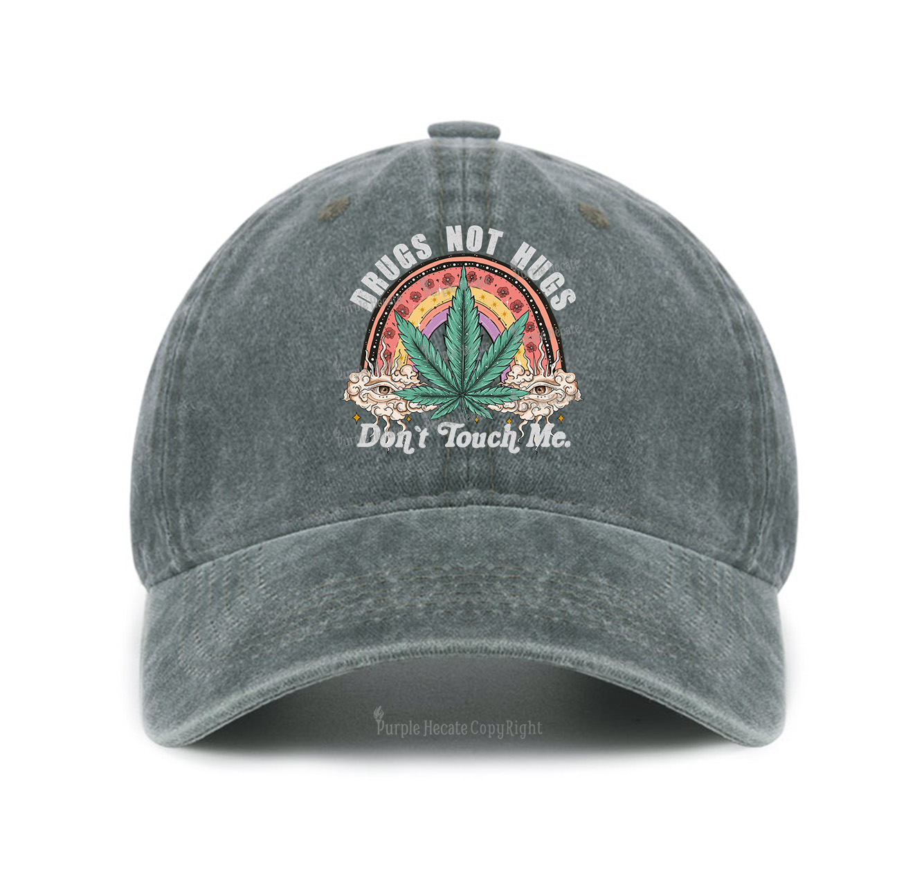 Purplehecate Drugs Not Hugs Baseball Cap