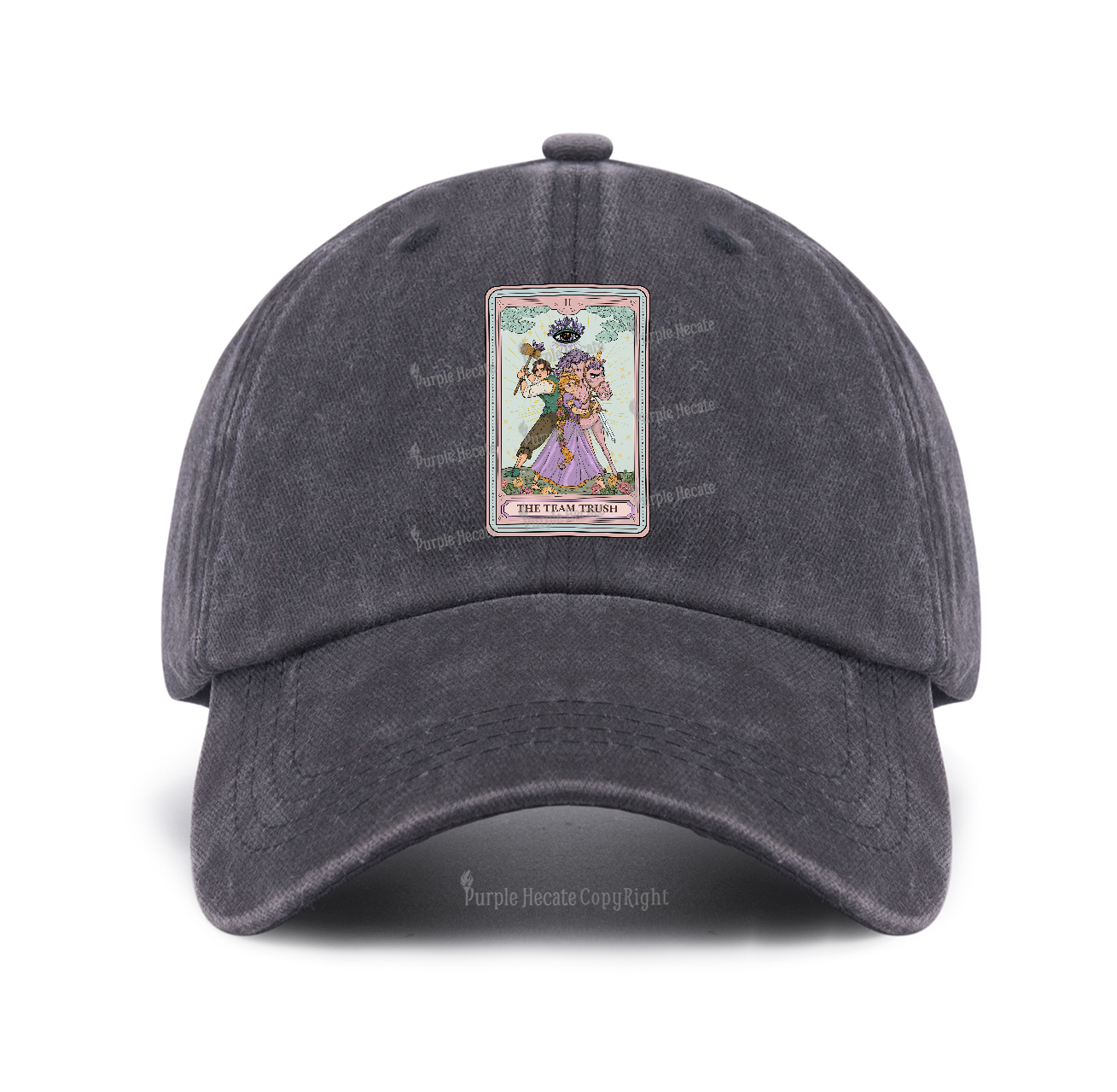 Purplehecate The Team Trush Tarot Card Baseball Cap