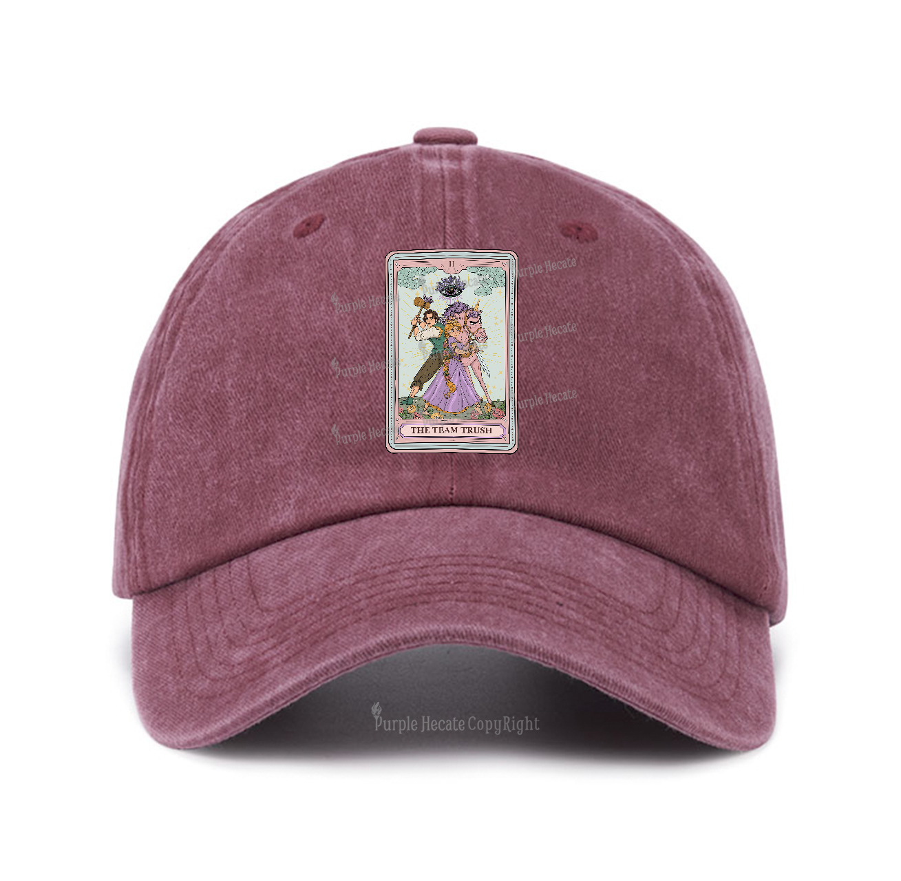 Purplehecate The Team Trush Tarot Card Baseball Cap
