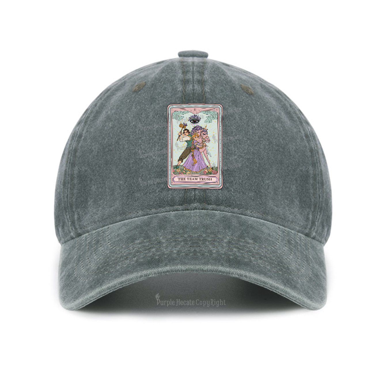 Purplehecate The Team Trush Tarot Card Baseball Cap