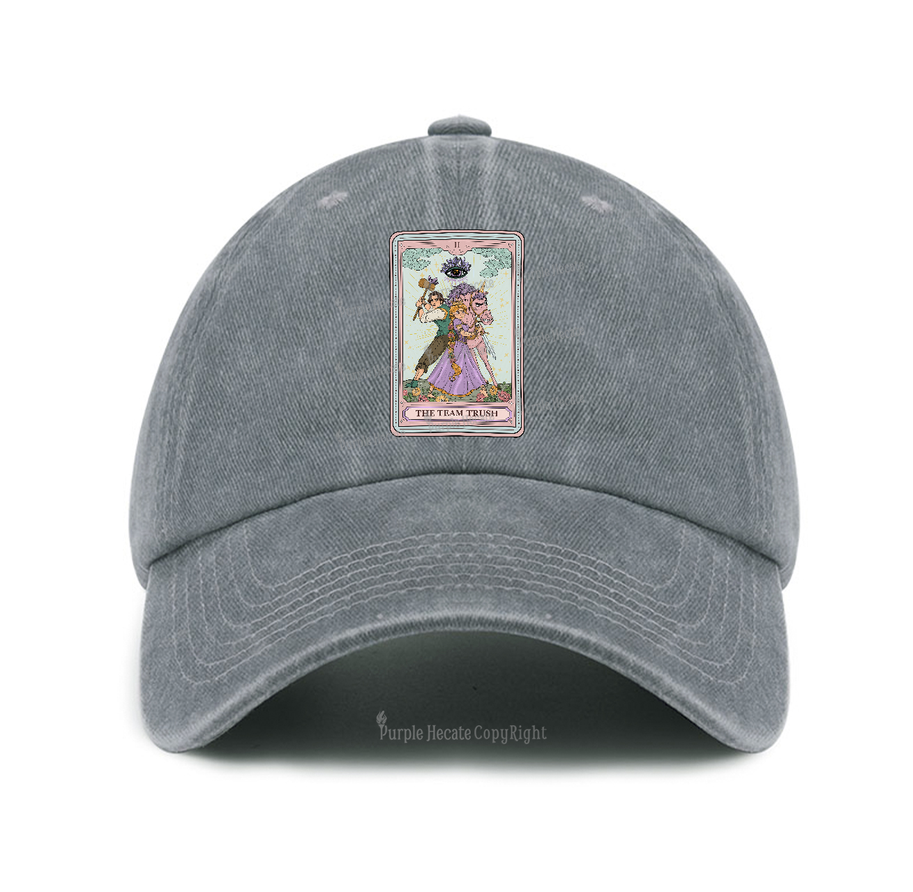 Purplehecate The Team Trush Tarot Card Baseball Cap
