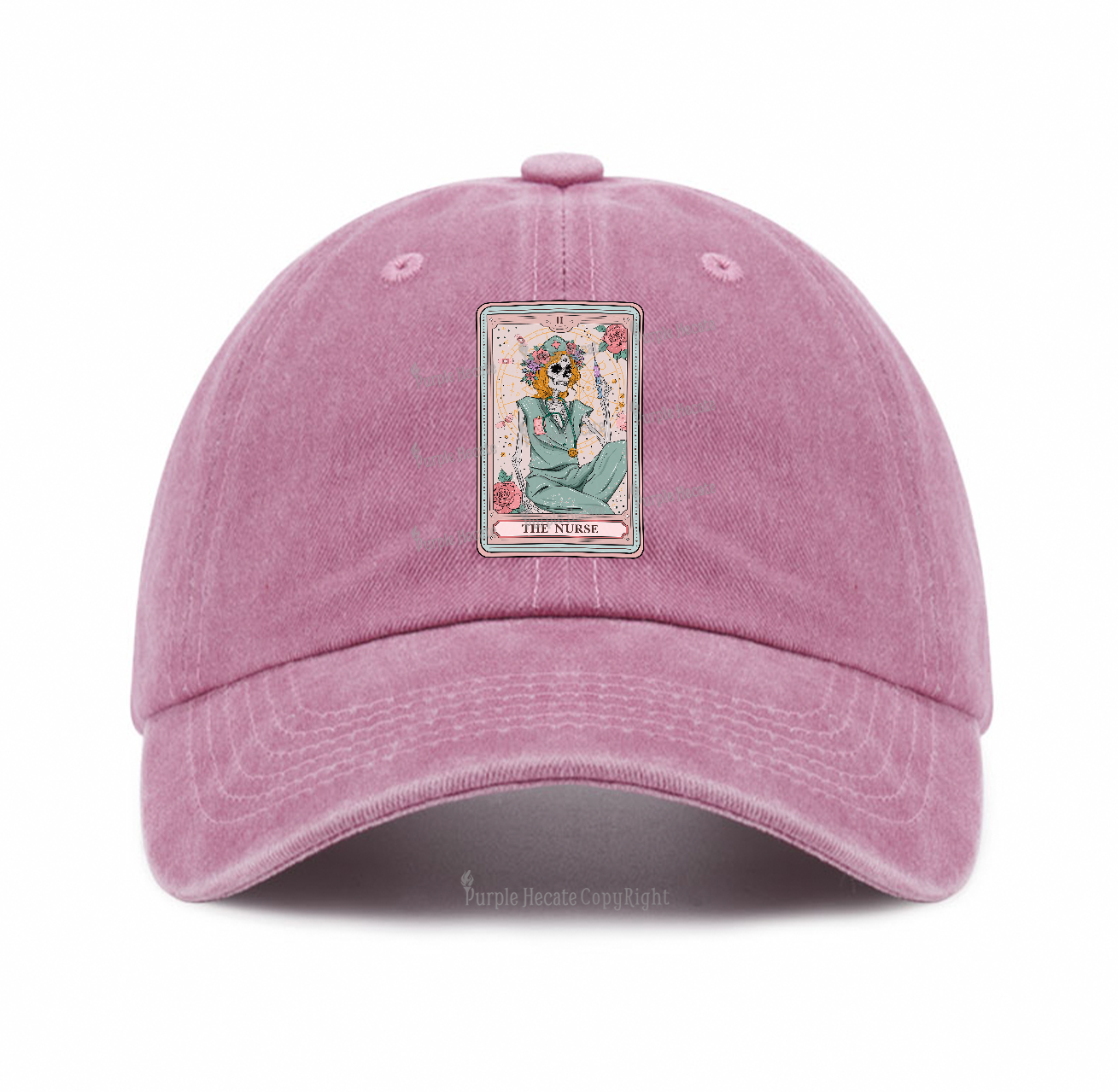 Purplehecate The Nurse Tarot Baseball Cap