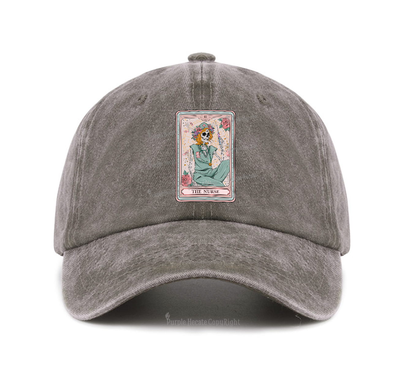 Purplehecate The Nurse Tarot Baseball Cap