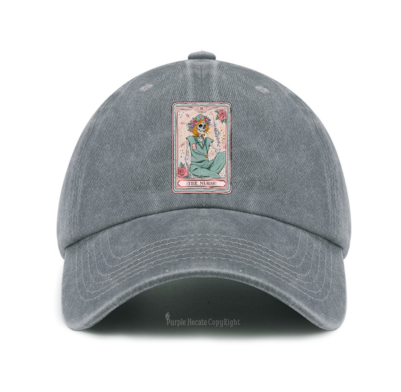 Purplehecate The Nurse Tarot Baseball Cap