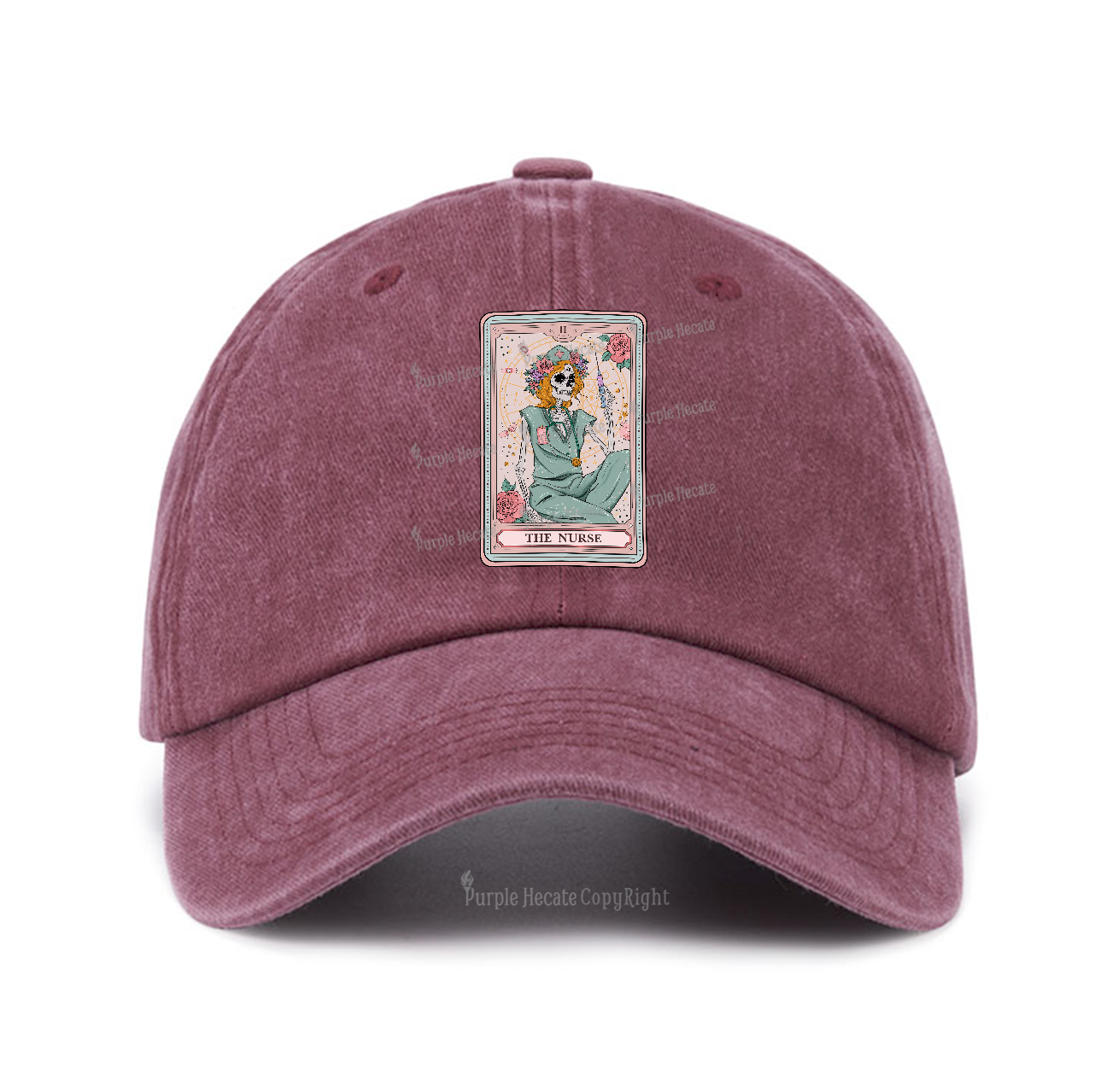 Purplehecate The Nurse Tarot Baseball Cap