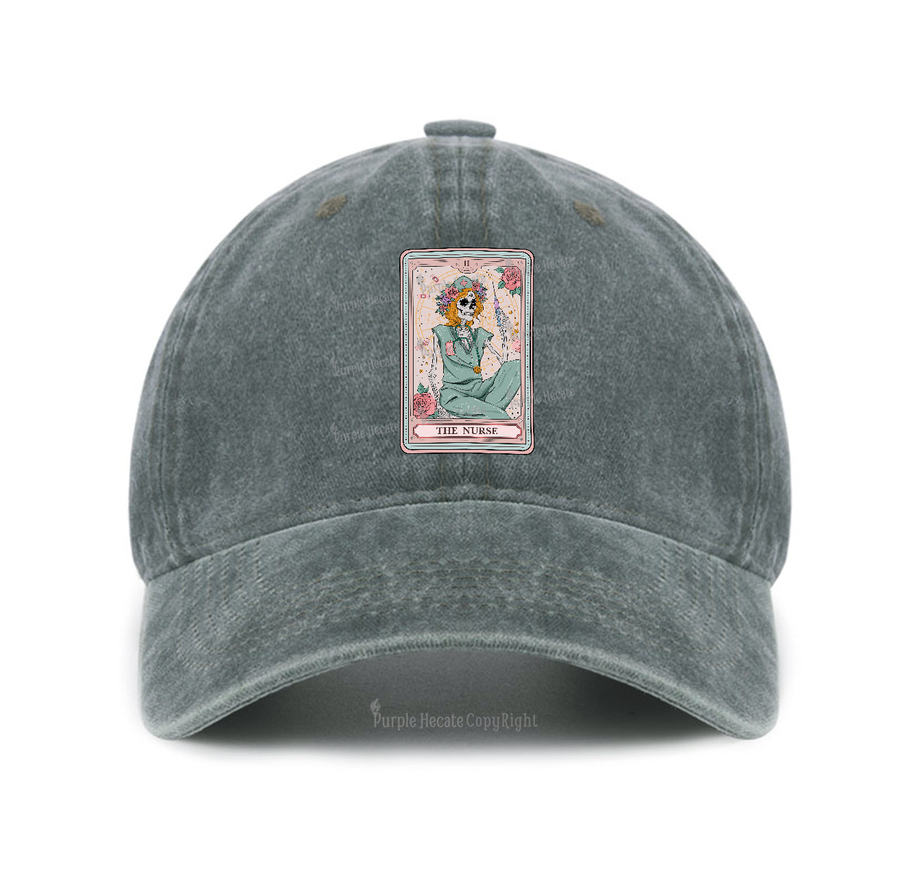 Purplehecate The Nurse Tarot Baseball Cap