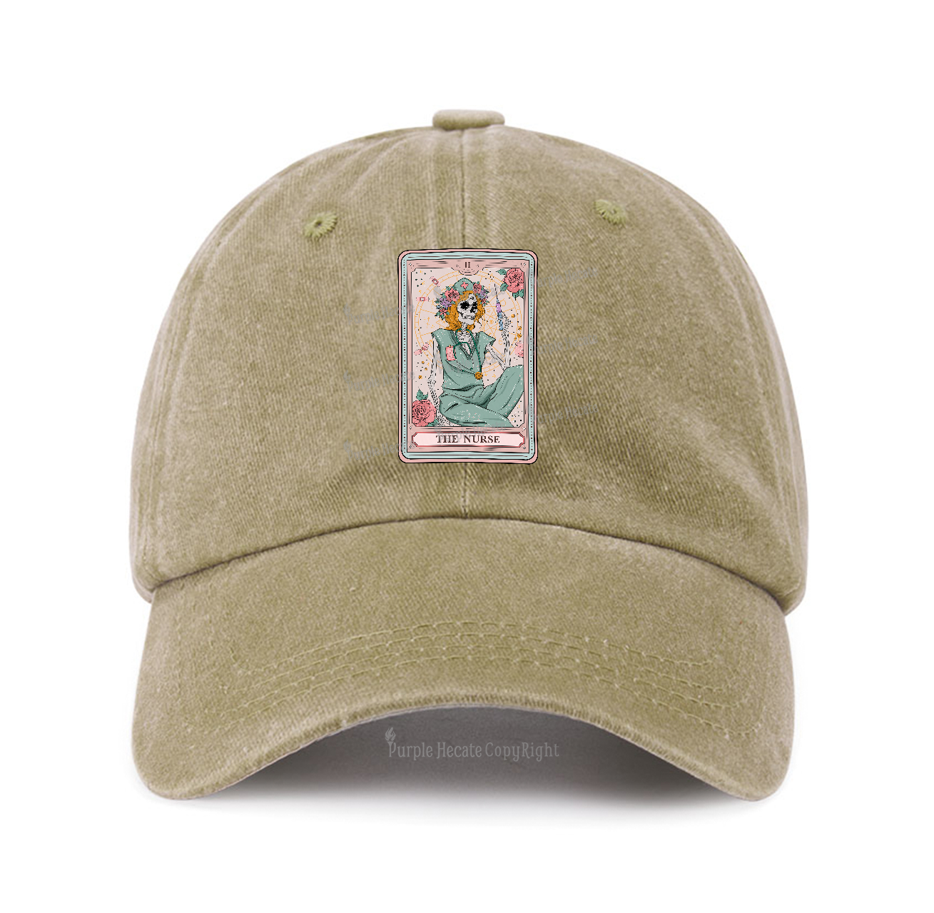 Purplehecate The Nurse Tarot Baseball Cap