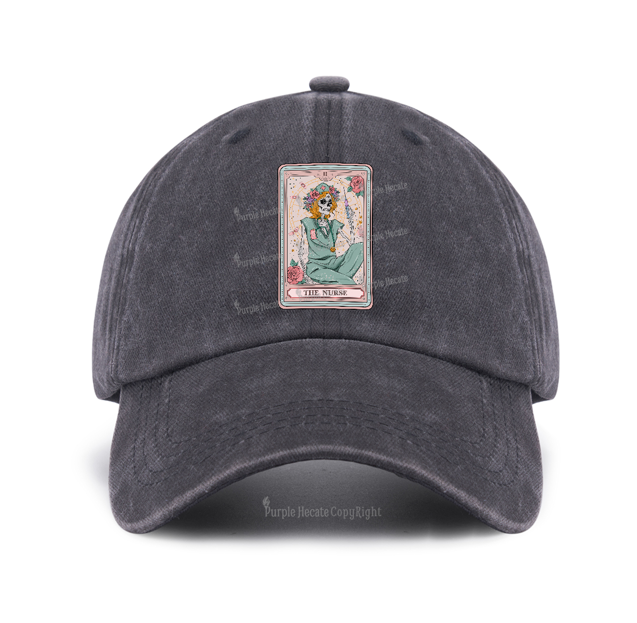 Purplehecate The Nurse Tarot Baseball Cap