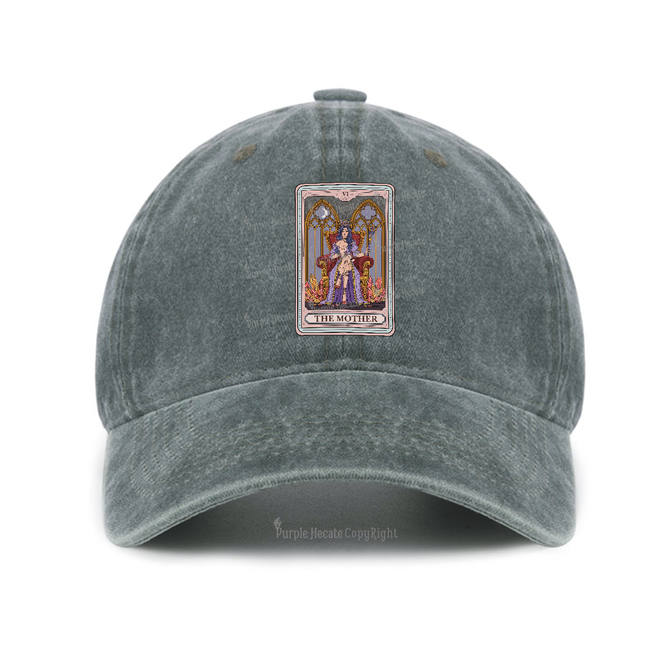 Purplehecate The Mother Tarot Card Baseball Cap