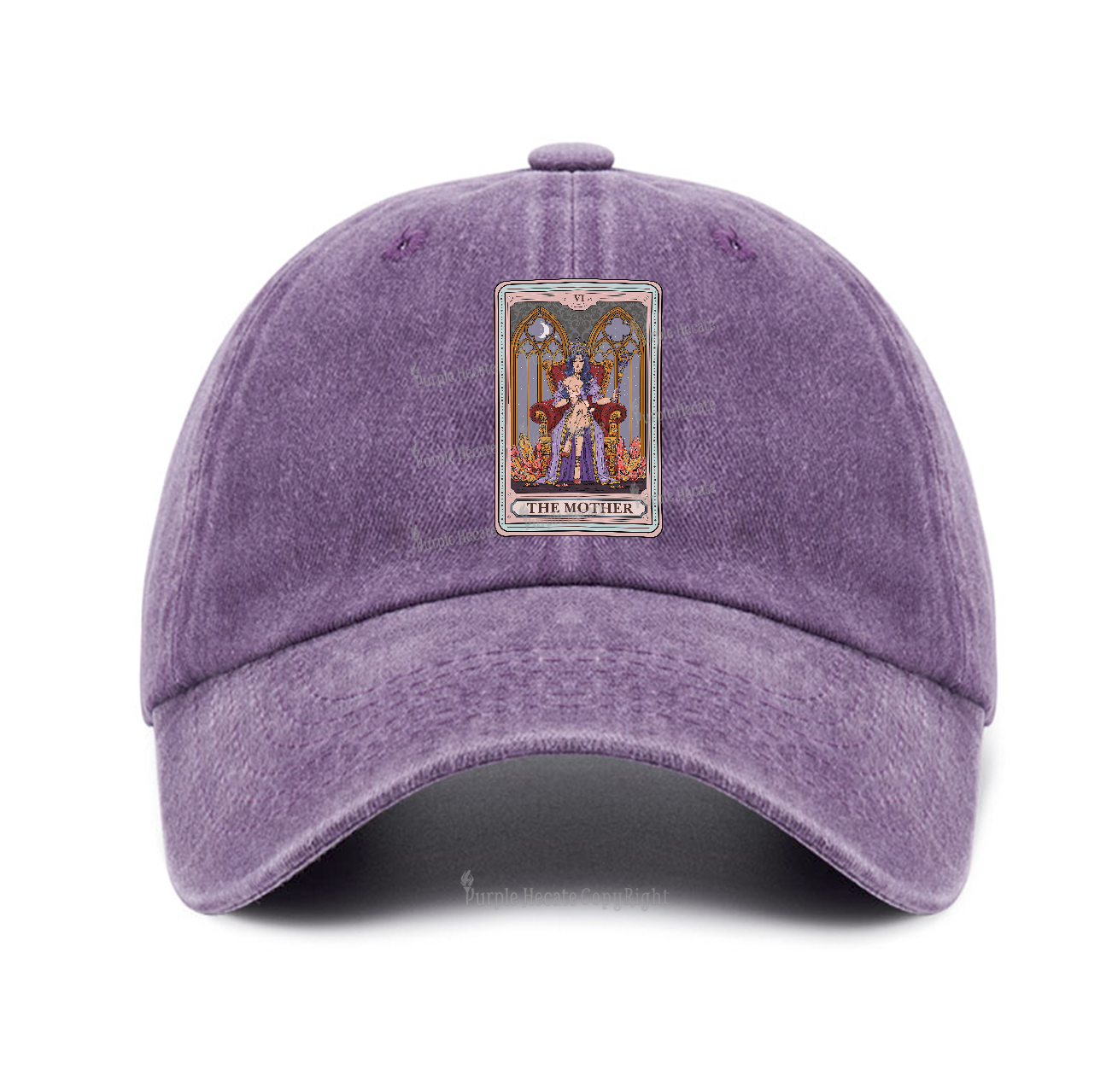 Purplehecate The Mother Tarot Card Baseball Cap