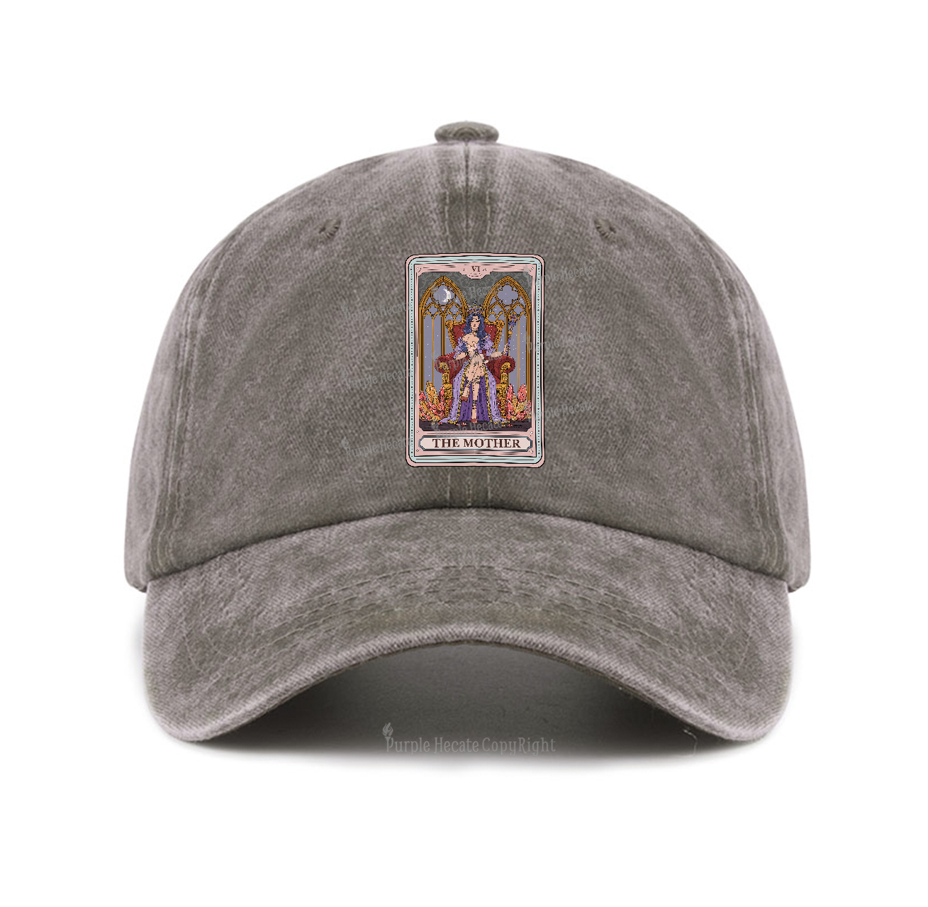 Purplehecate The Mother Tarot Card Baseball Cap