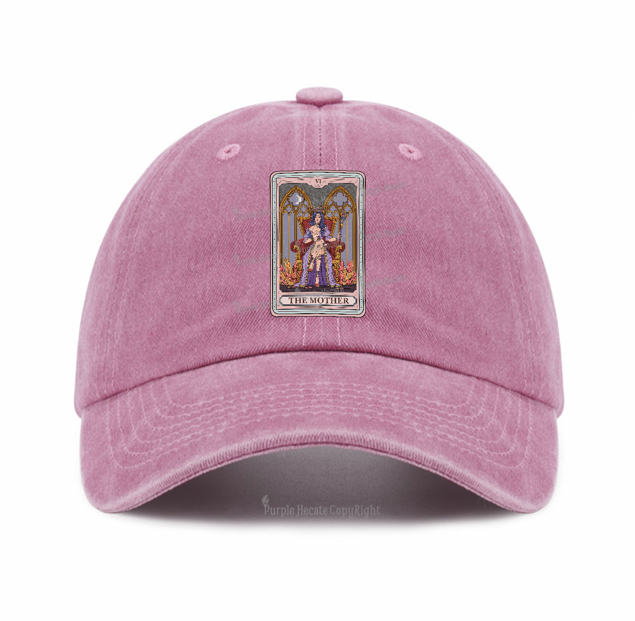 Purplehecate The Mother Tarot Card Baseball Cap