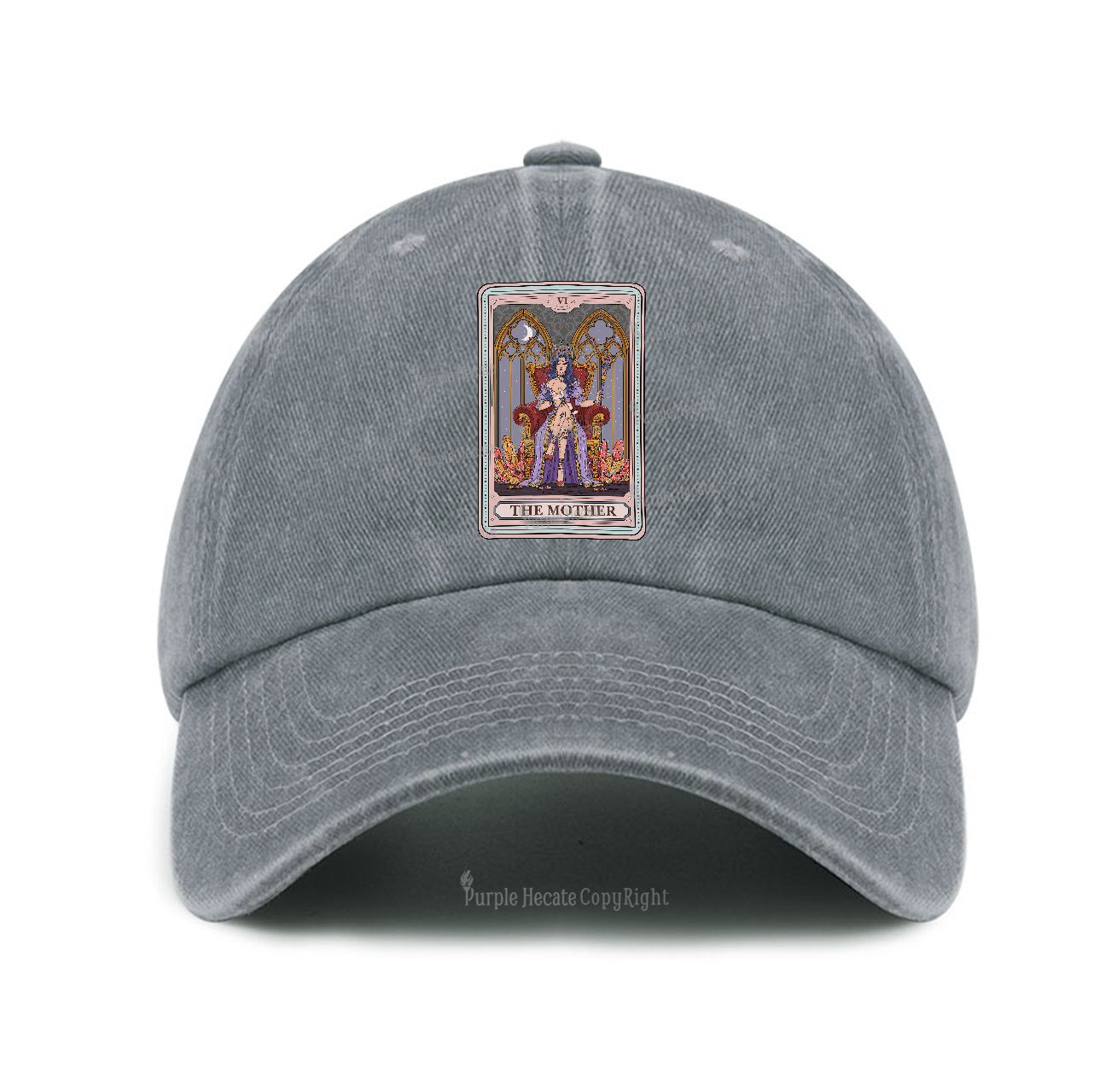 Purplehecate The Mother Tarot Card Baseball Cap