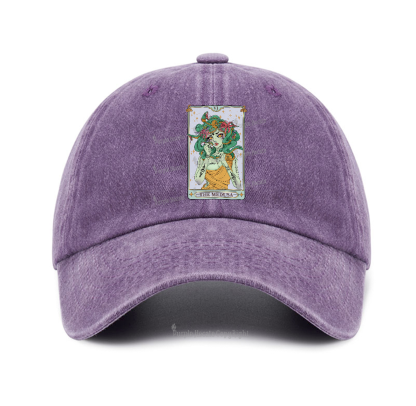 Purplehecate The Fashionable Medusa Tarot Card Baseball Cap