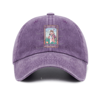 Purplehecate The Fool Tarot Card Baseball Cap