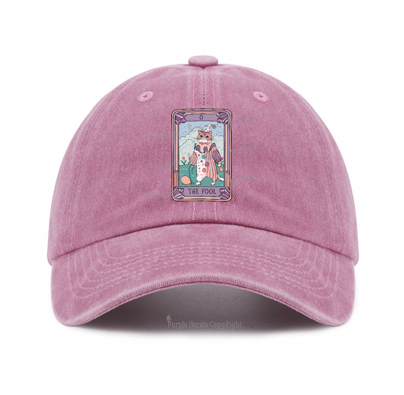 Purplehecate The Fool Tarot Card Baseball Cap