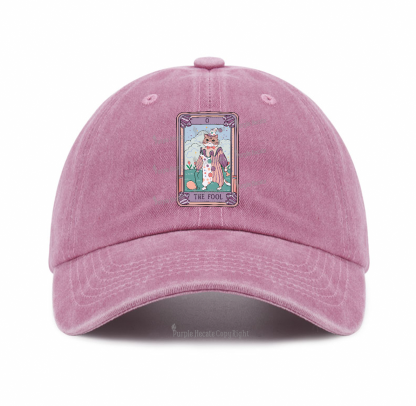 Purplehecate The Fool Tarot Card Baseball Cap