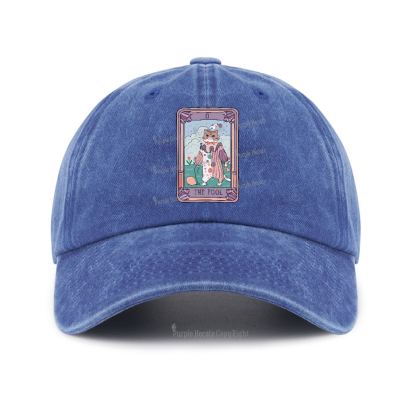 Purplehecate The Fool Tarot Card Baseball Cap