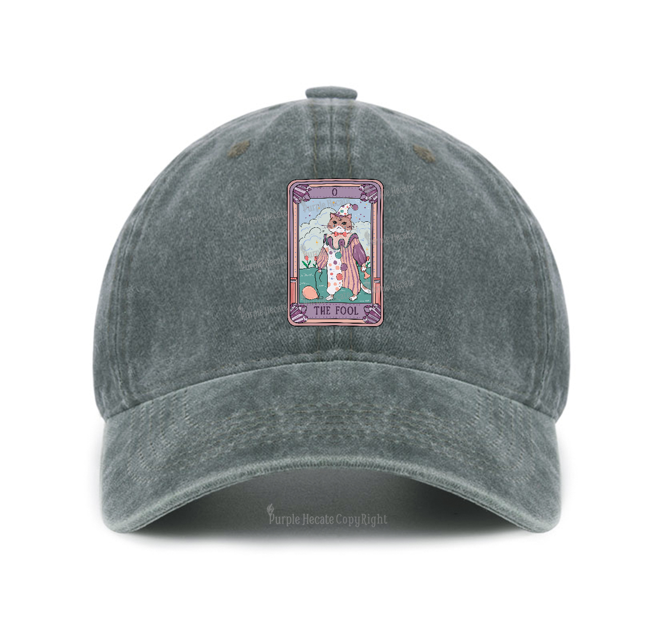 Purplehecate The Fool Tarot Card Baseball Cap