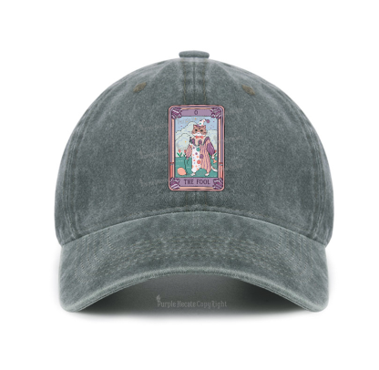 Purplehecate The Fool Tarot Card Baseball Cap