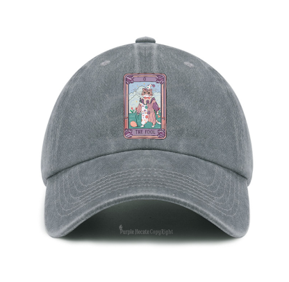 Purplehecate The Fool Tarot Card Baseball Cap