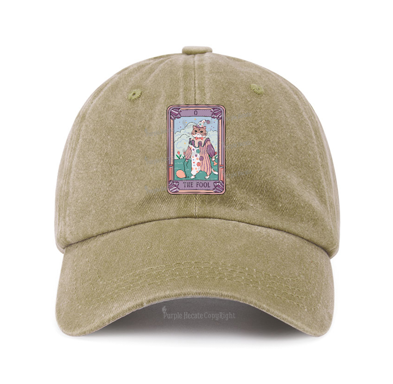 Purplehecate The Fool Tarot Card Baseball Cap