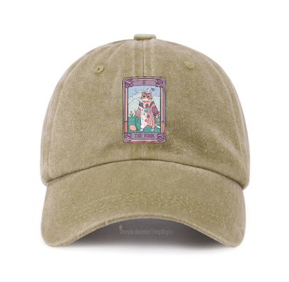 Purplehecate The Fool Tarot Card Baseball Cap