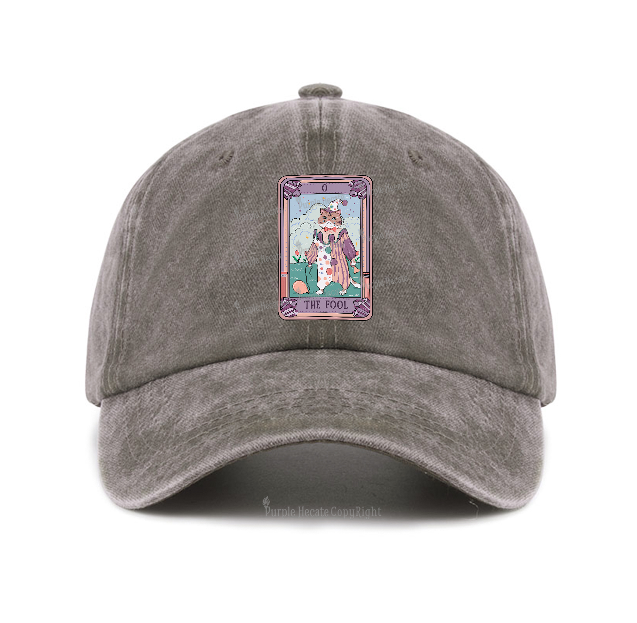 Purplehecate The Fool Tarot Card Baseball Cap