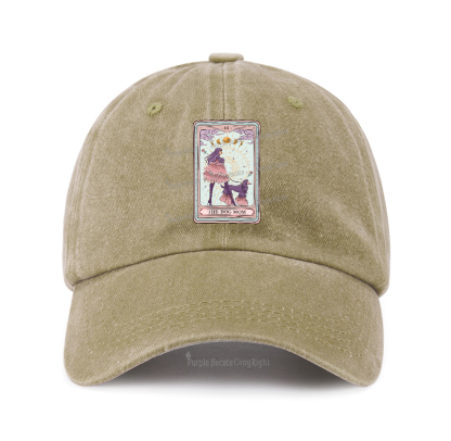 Purplehecate The Fashionable Dog Mom Tarot Card Baseball Cap