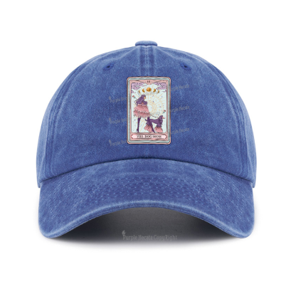 Purplehecate The Fashionable Dog Mom Tarot Card Baseball Cap