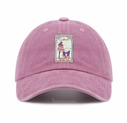 Purplehecate The Fashionable Dog Mom Tarot Card Baseball Cap