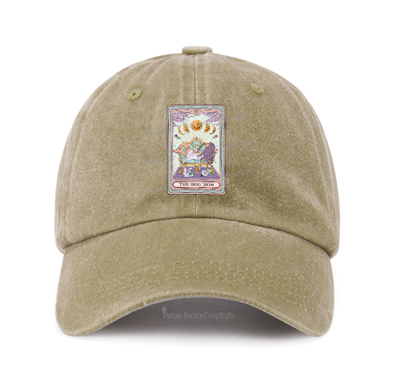 Purplehecate The Dog Mom Tarot Baseball Cap