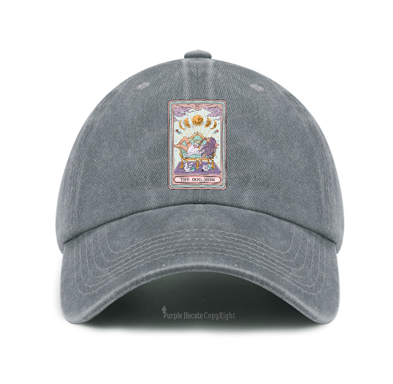 Purplehecate The Dog Mom Tarot Baseball Cap