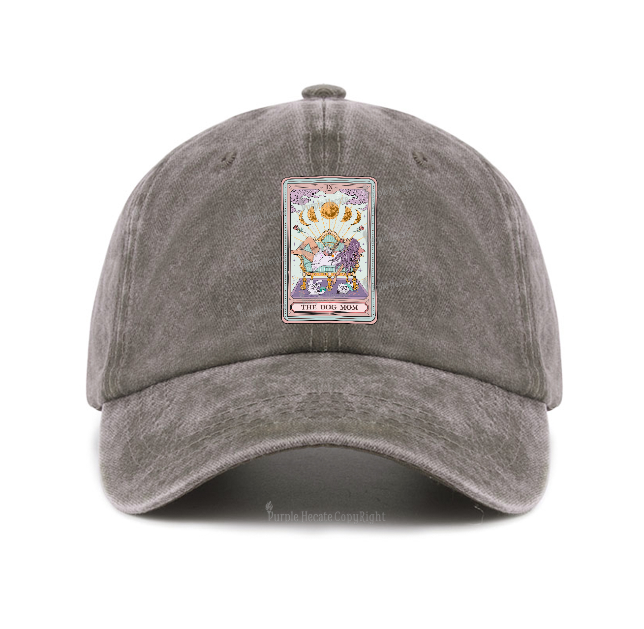 Purplehecate The Dog Mom Tarot Baseball Cap