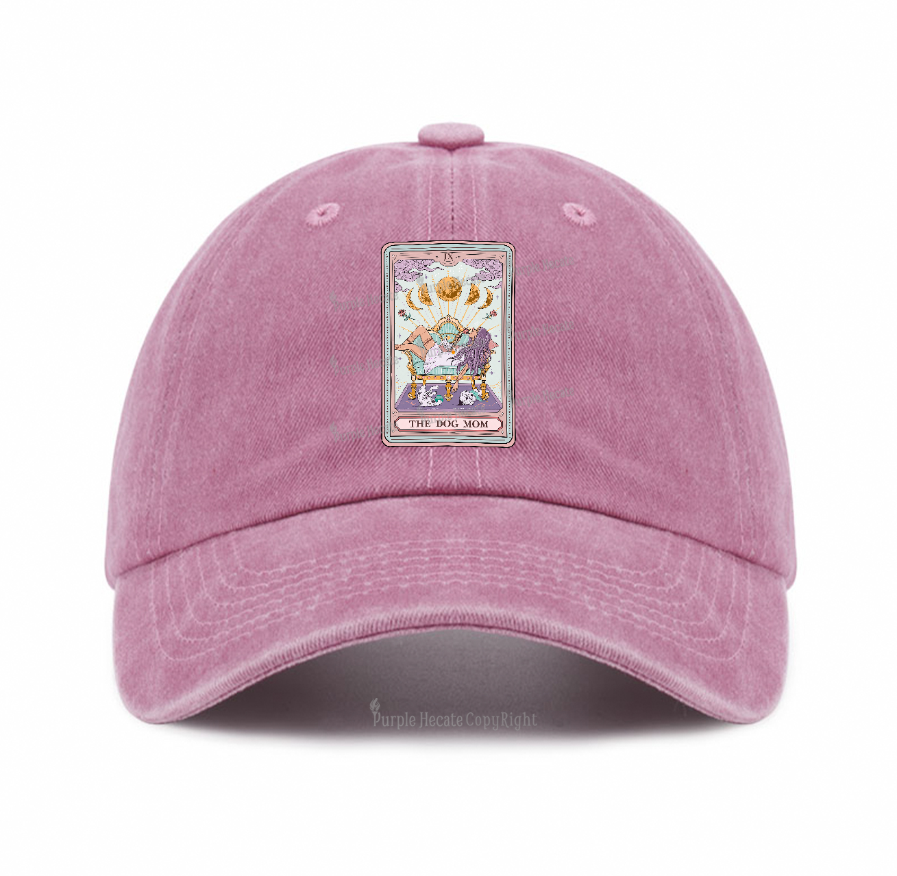 Purplehecate The Dog Mom Tarot Baseball Cap