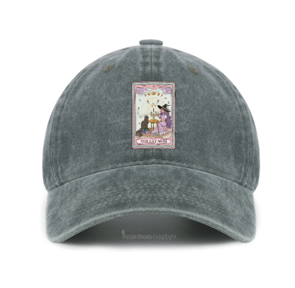 Purplehecate The Cat Witch Mom Tarot Baseball Cap