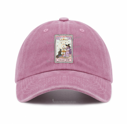 Purplehecate The Cat Witch Mom Tarot Baseball Cap