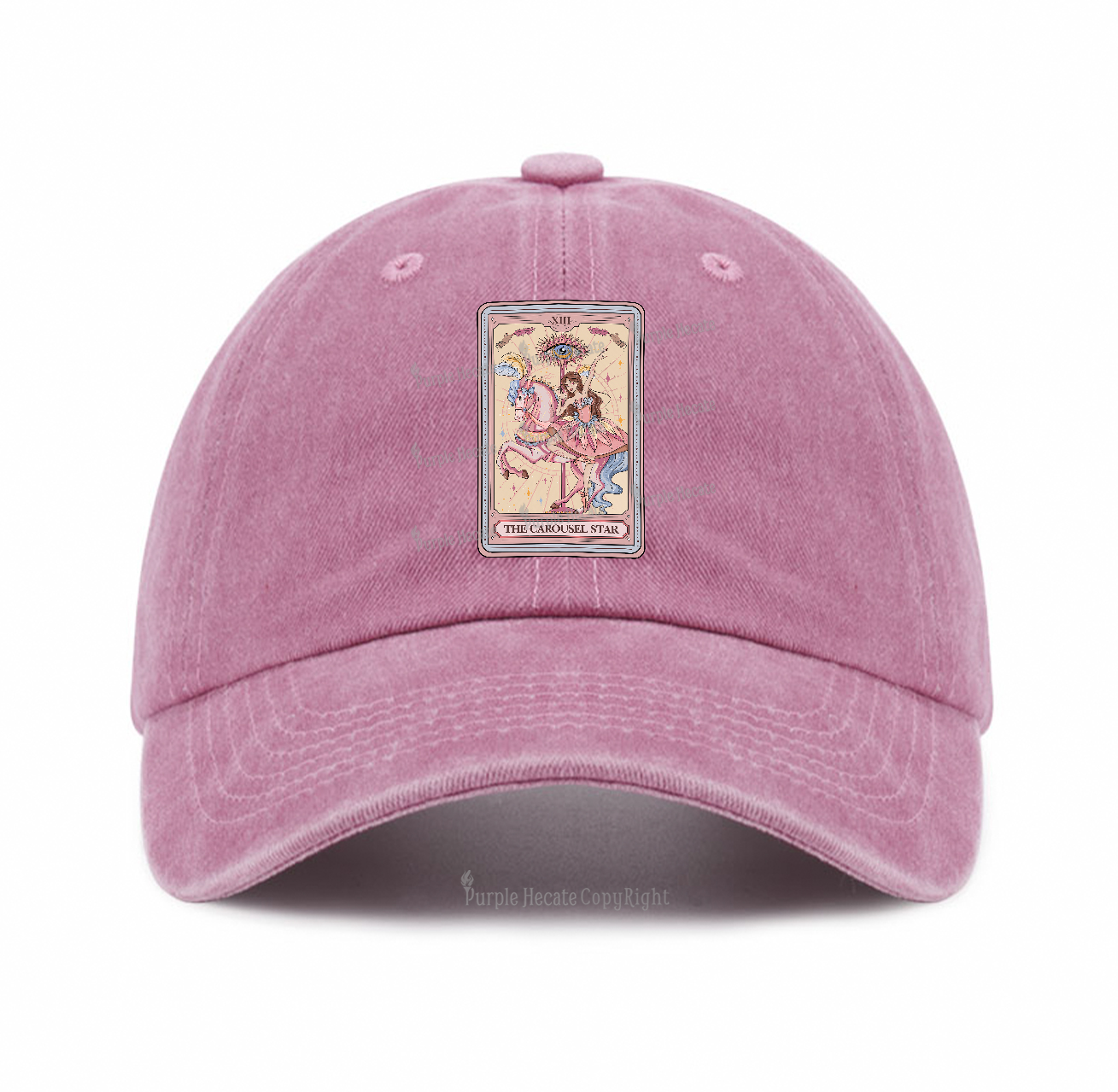 Purplehecate The Carousel Star Tarot Card Baseball Cap