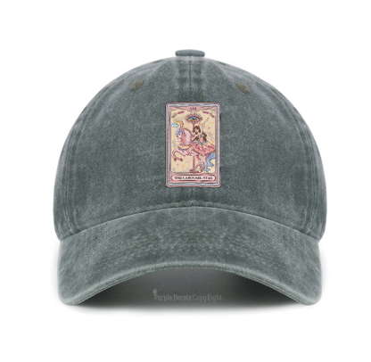 Purplehecate The Carousel Star Tarot Card Baseball Cap