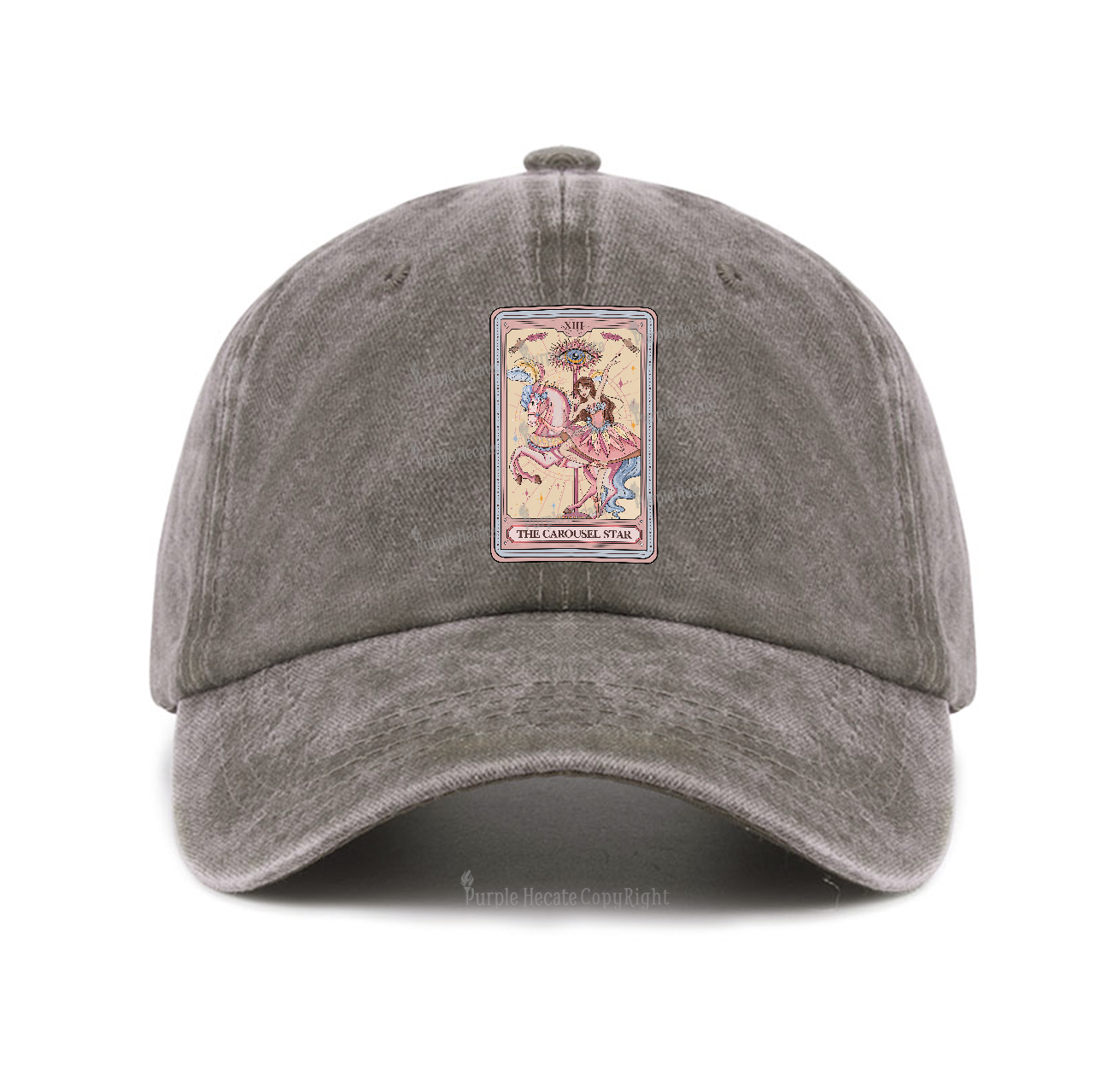 Purplehecate The Carousel Star Tarot Card Baseball Cap