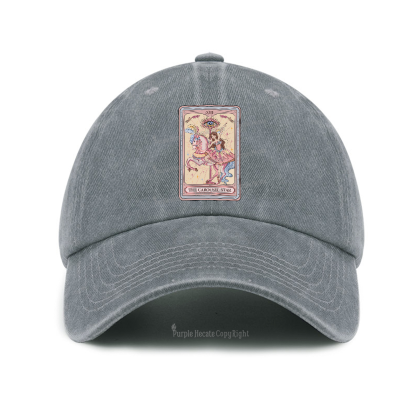 Purplehecate The Carousel Star Tarot Card Baseball Cap