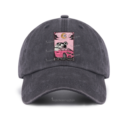 Purplehecate The Team Trash Tarot Card Baseball Cap