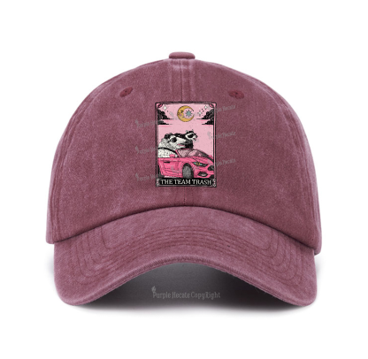 Purplehecate The Team Trash Tarot Card Baseball Cap