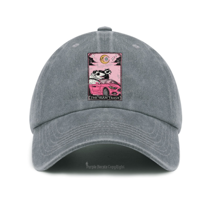 Purplehecate The Team Trash Tarot Card Baseball Cap