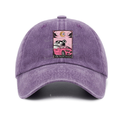 Purplehecate The Team Trash Tarot Card Baseball Cap